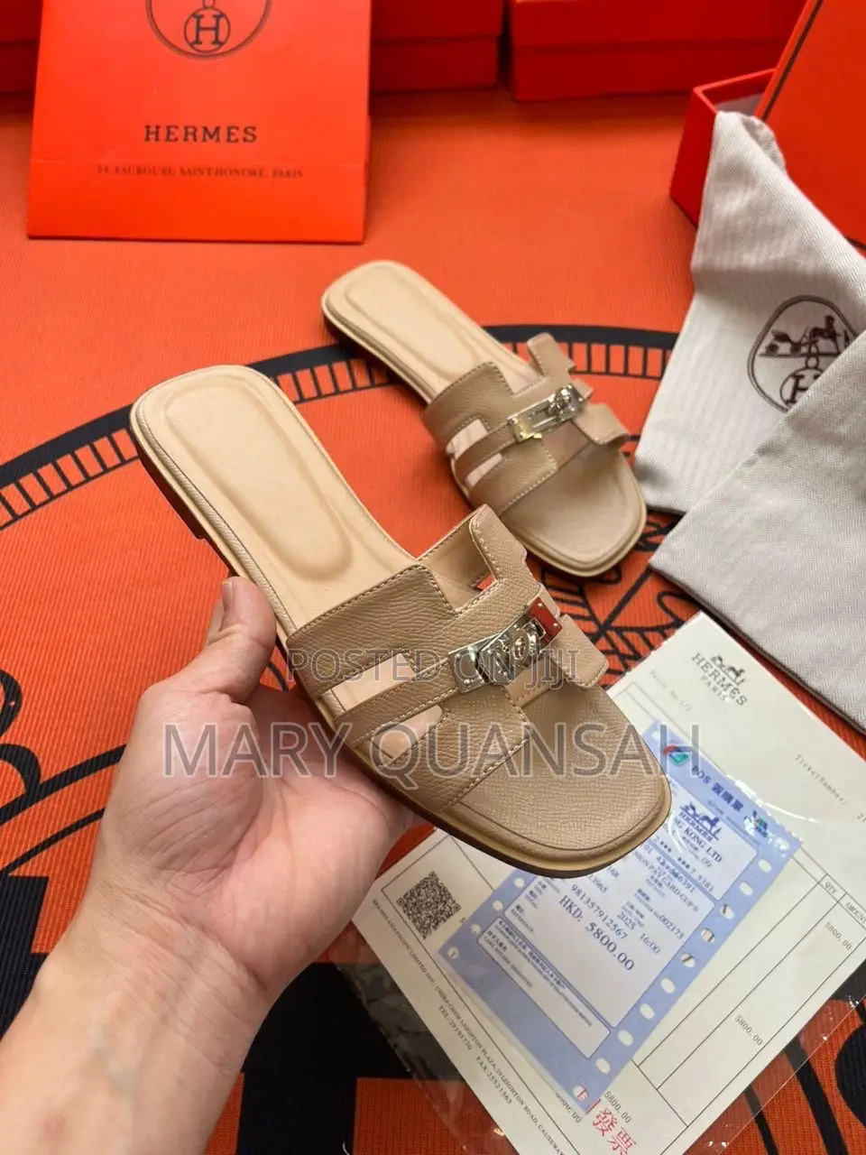 Hermes Slippers