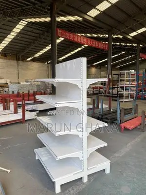 Double-Sided Supermarket Shelves – Adjustable Retail Display Rack