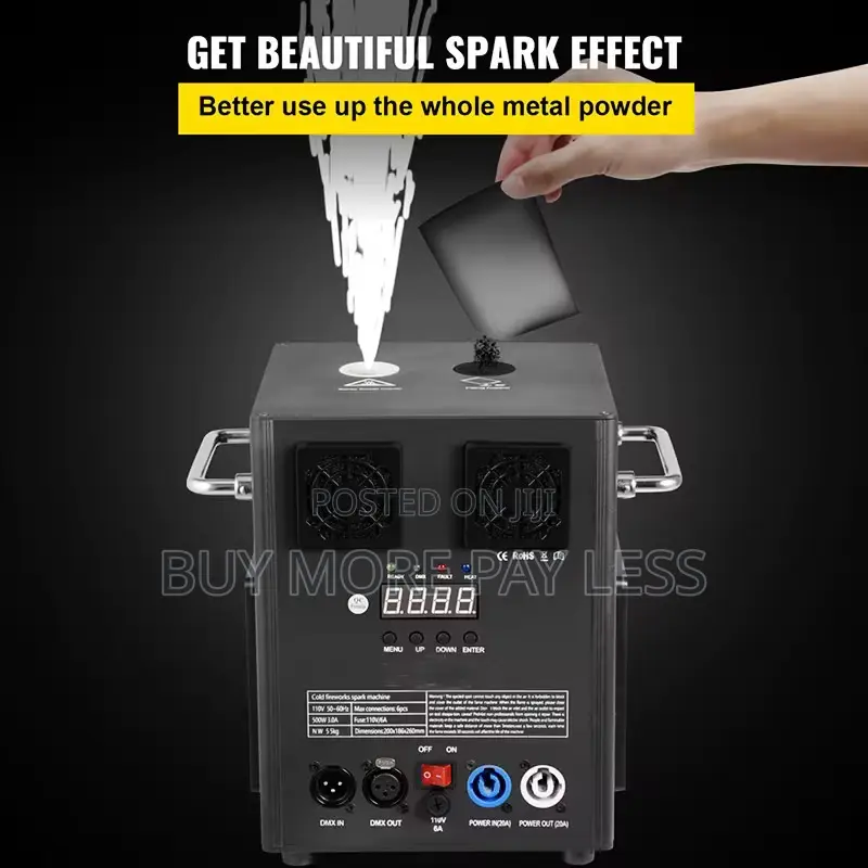 10000w Electric Cold Spark Sprayer Machine