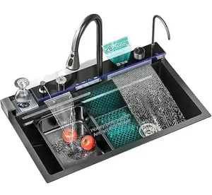 Smart Digital Sink Stainless With Led Display Lights