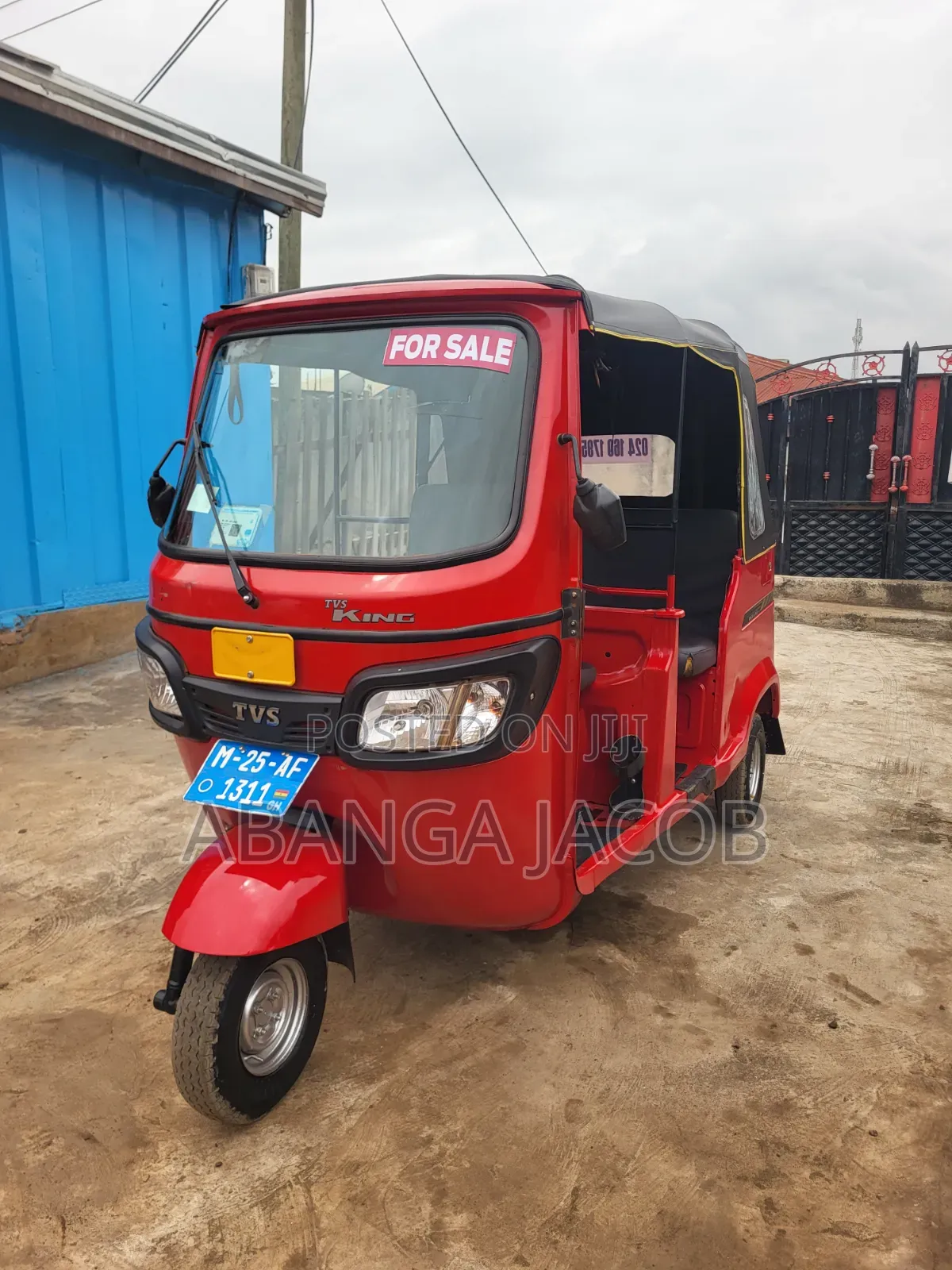 TVS King Deluxe Plus iTouch Start 2025 Red