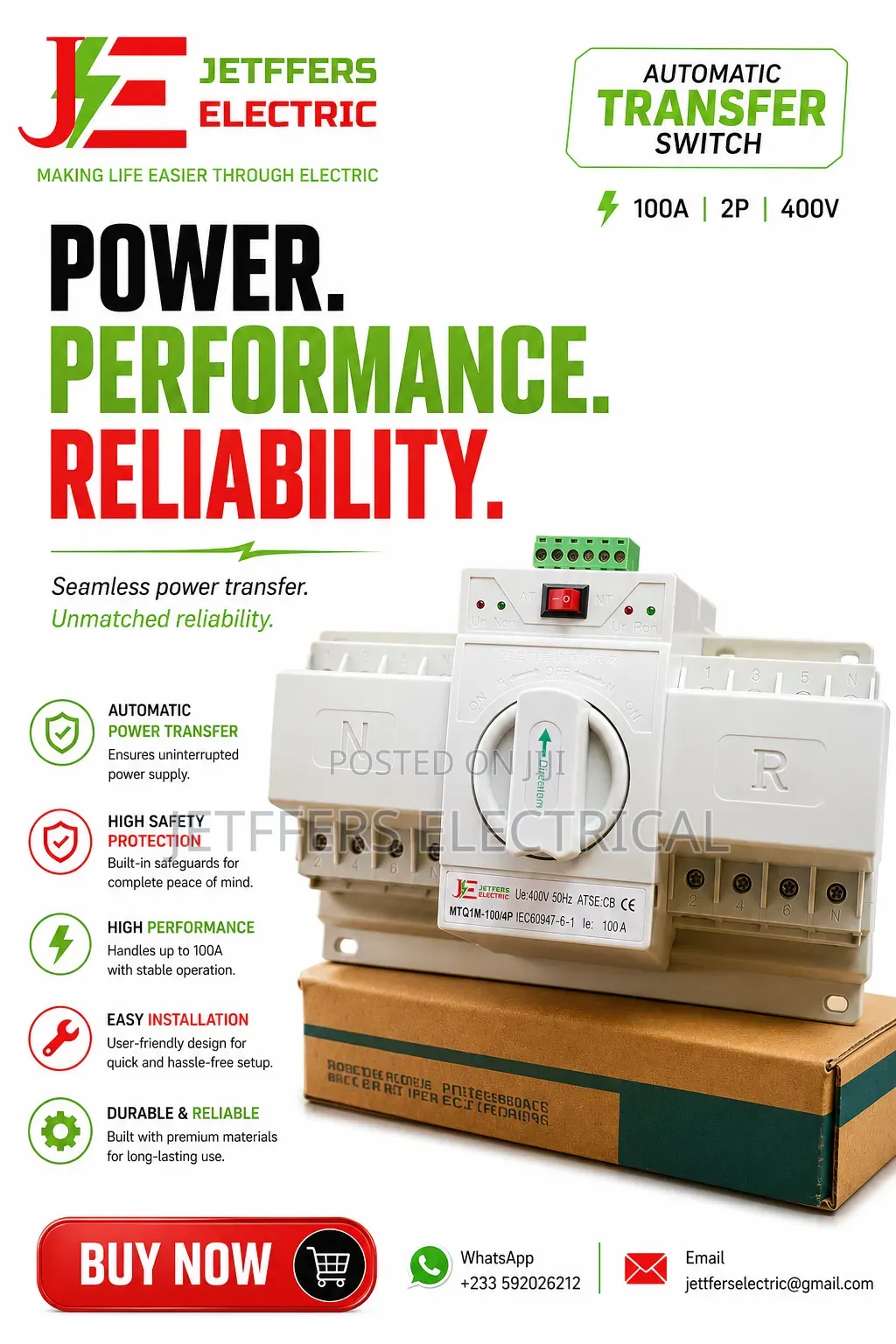 Automatic Transfer Switch (Ats) – Jetffers Electric