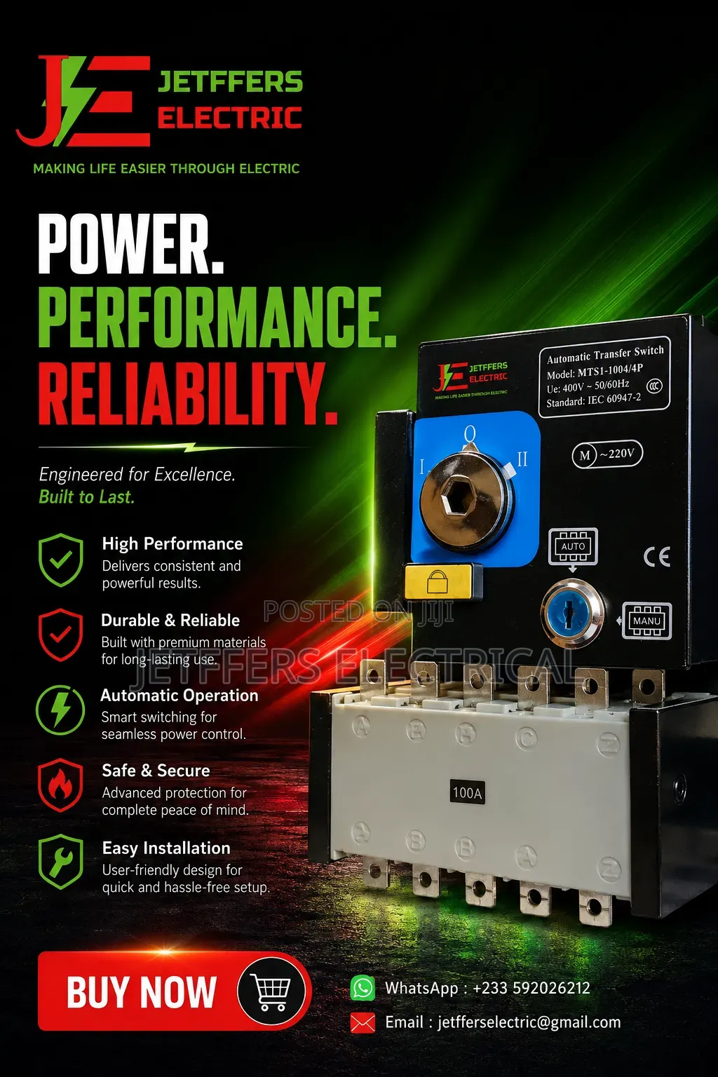 Automatic Transfer Switch (Ats) – Jetffers Electric