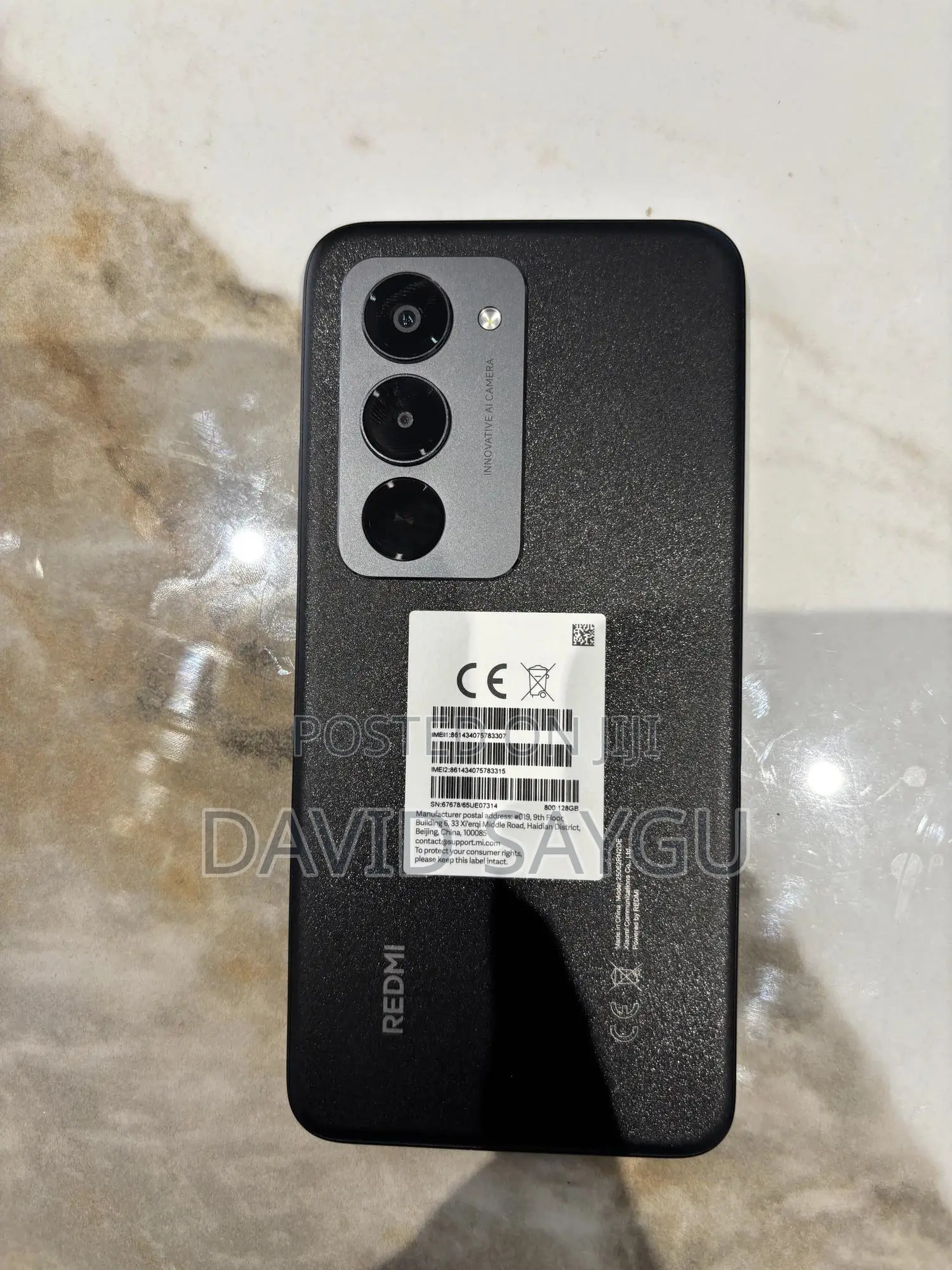 New Xiaomi Redmi 15 5G 256 GB Black