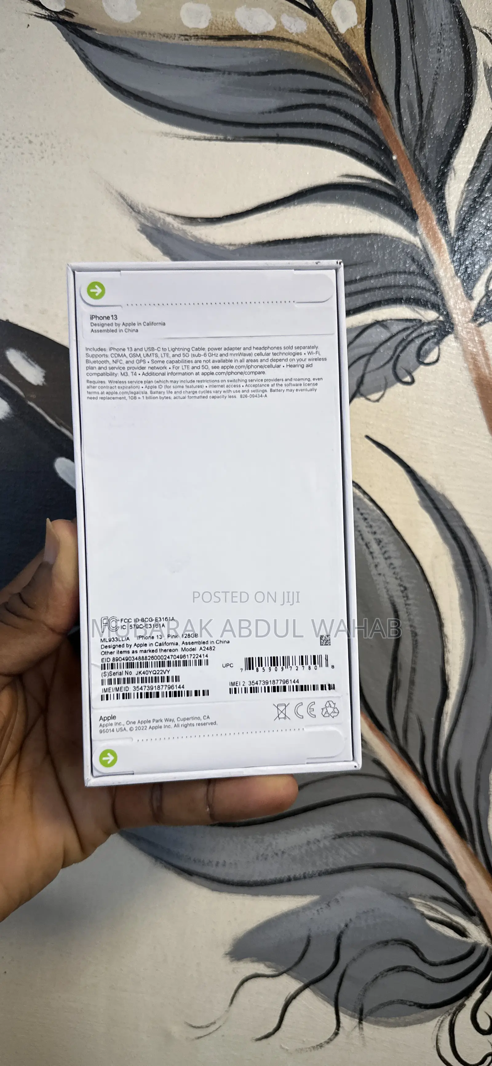 New Apple iPhone 13 128 GB Pink