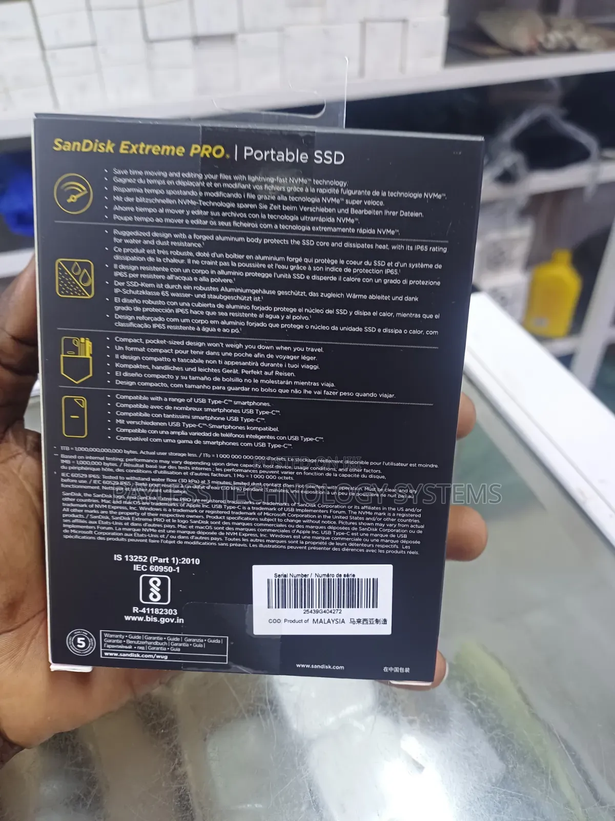 Sandisk 2tb 2000mb Extreme Pro SSD