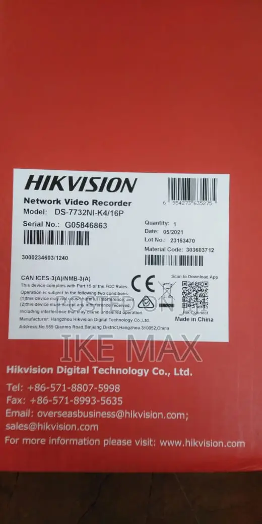 Hikvision 32 Channel NVR 16 PoE