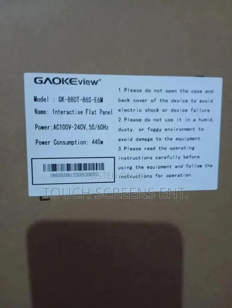 86" Gaokeview Interactive Flat Panel - Smart Board