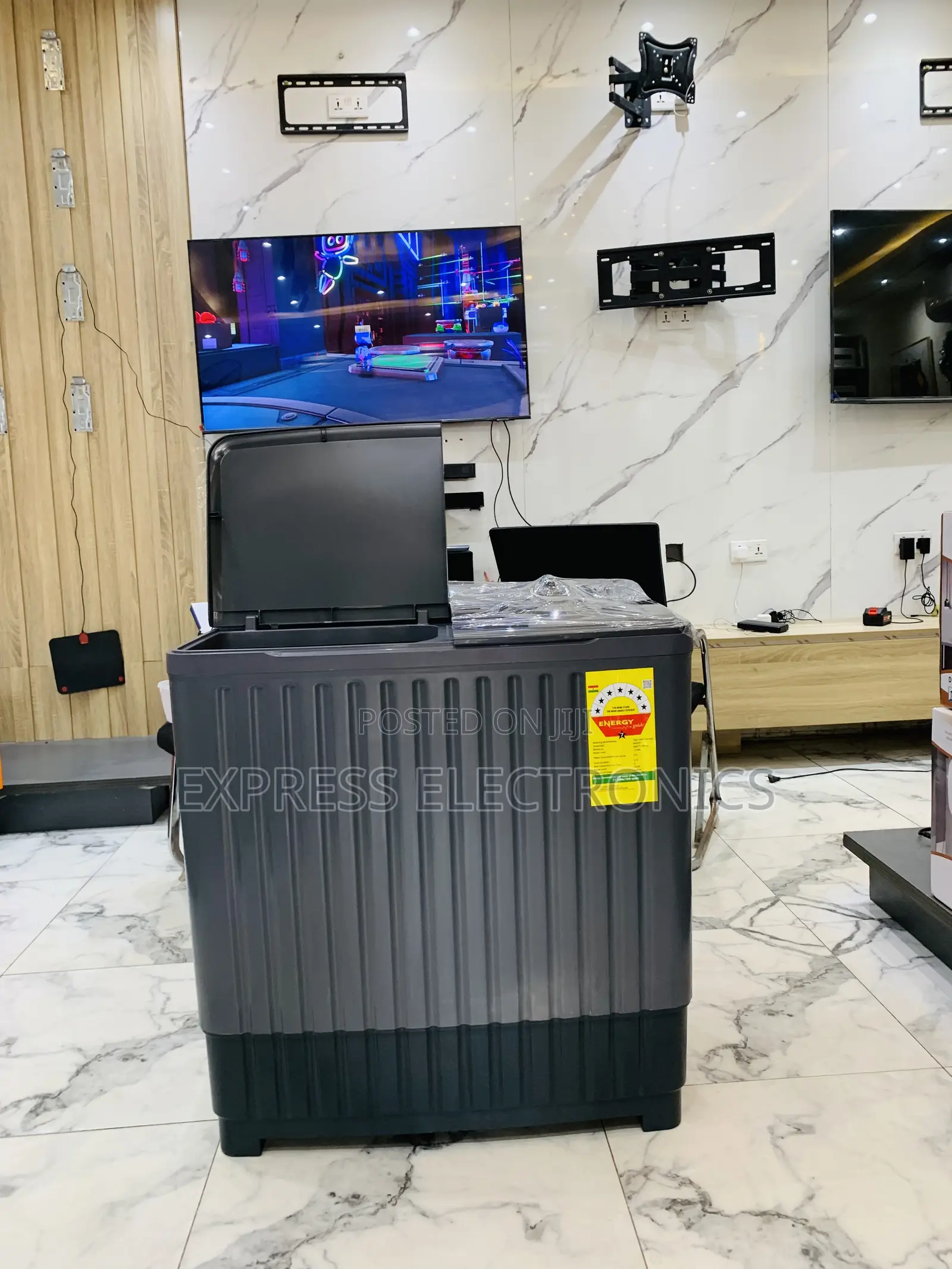 High Quality Nasco 8kg Topload Twintub Black Semi Automatic