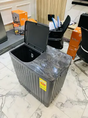 Zealous Sleek Black 8kg Topload Twintub Semi Automatic Nasco
