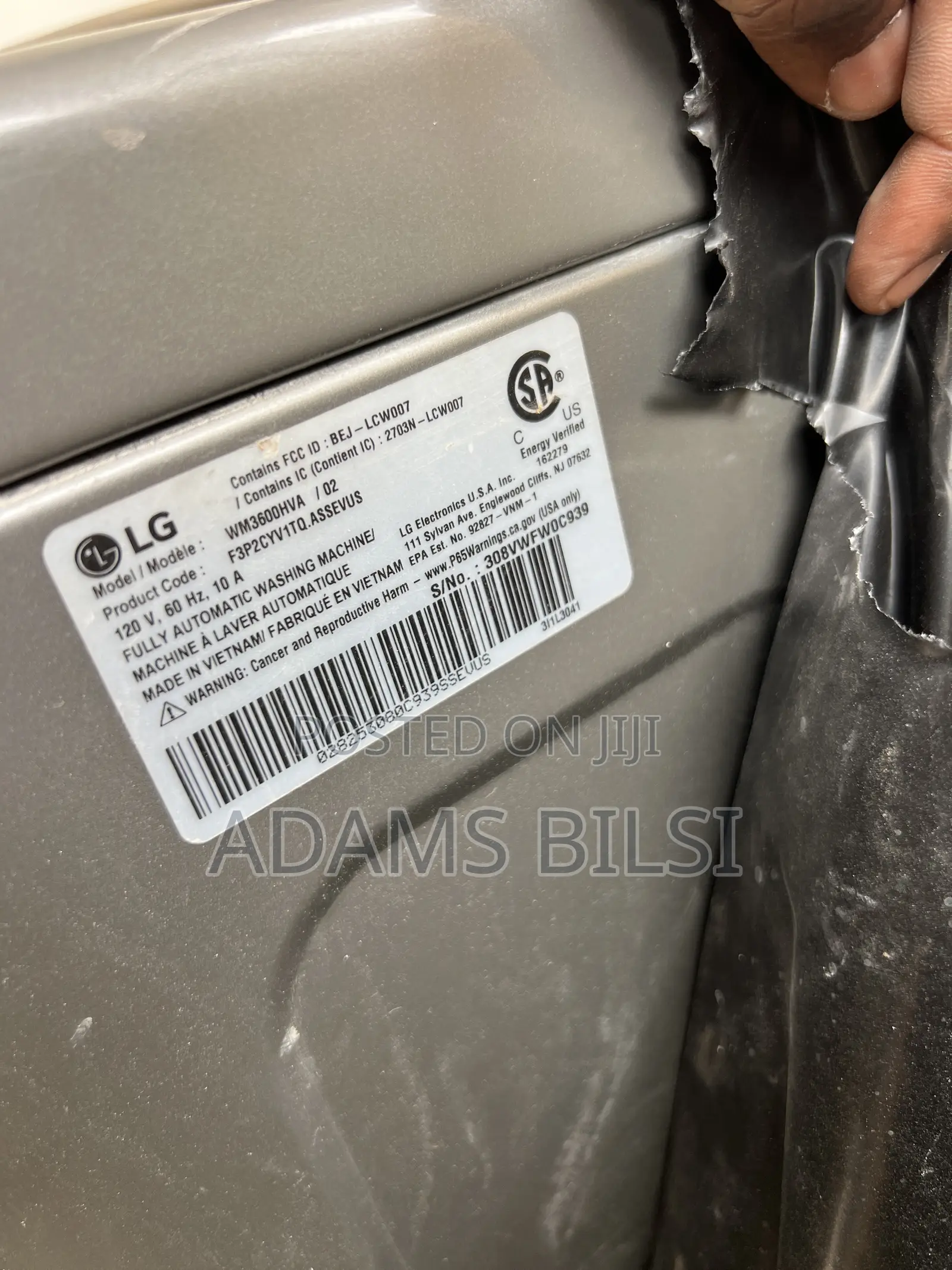 LG Washing Machine and Separate Dryer