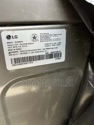 LG Washing Machine and Separate Dryer