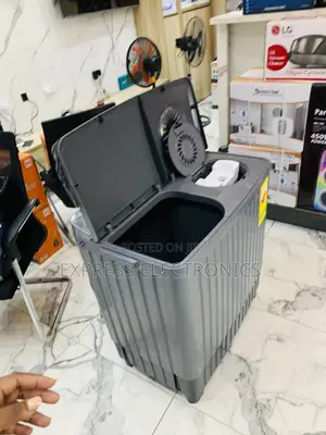 Wash and Spin Dry WM Topload Twintub 8kg Nasco Black