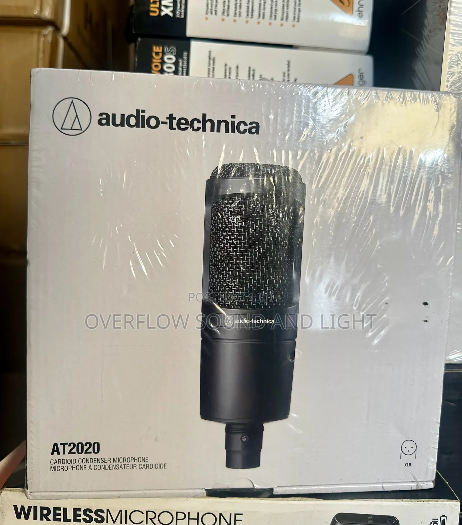 Audio Technica AT2020 Cardioid Medium-Diaphragm Condenser Microphone