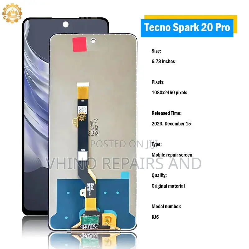 Original Techno Spark 20 Pro Screen