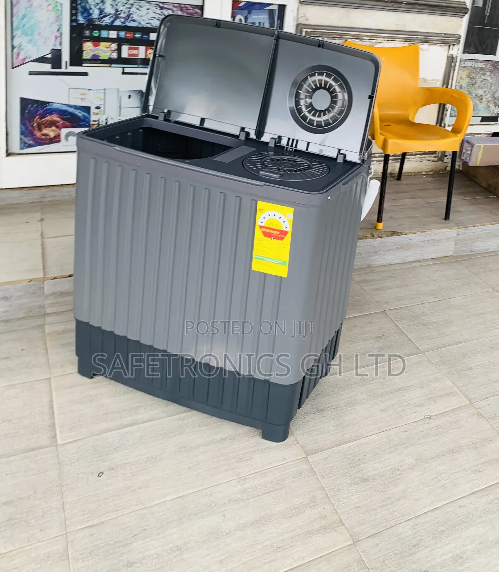 Essential Nasco Washing Machine Semi Automatic 8 Kg Grey