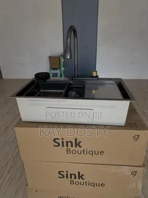 Modern Kitchen Sink Stainless (With Chopping Board, Etc)