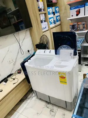 White TCL 10.5kg Washing Machine Semi Automatic