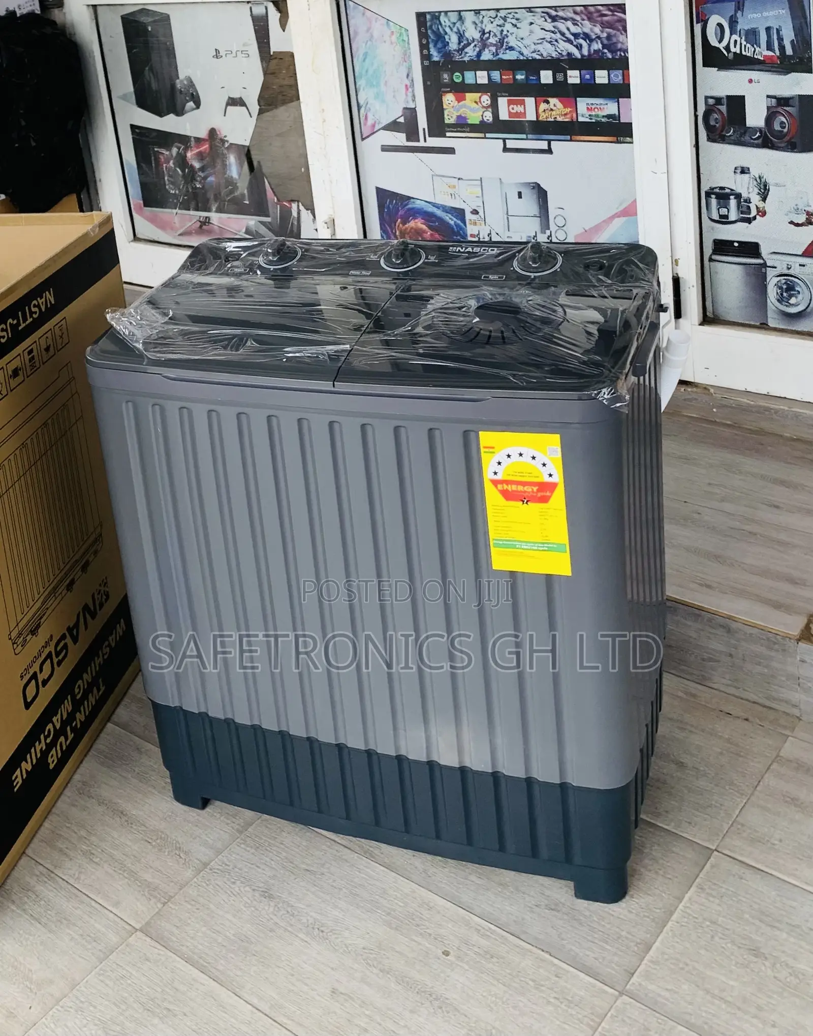 Choose New Nasco Washing Machine Semi Automatic 8 Kg Grey