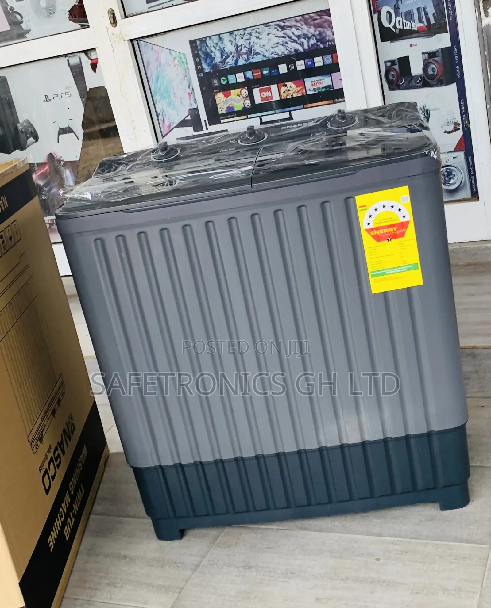 Ultra Modern Nasco Washing Machine Semi Automatic 8 Kg Grey