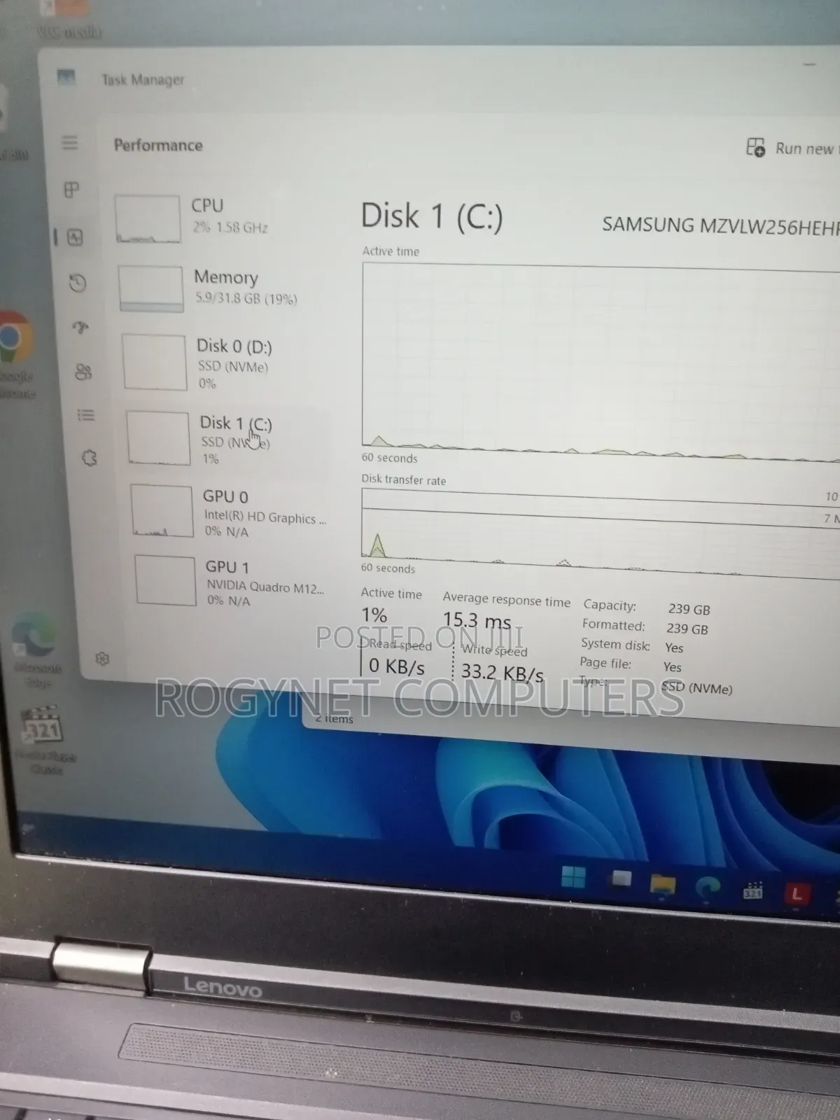 Laptop Lenovo ThinkPad P51 32GB Intel Core i7 SSD 512GB