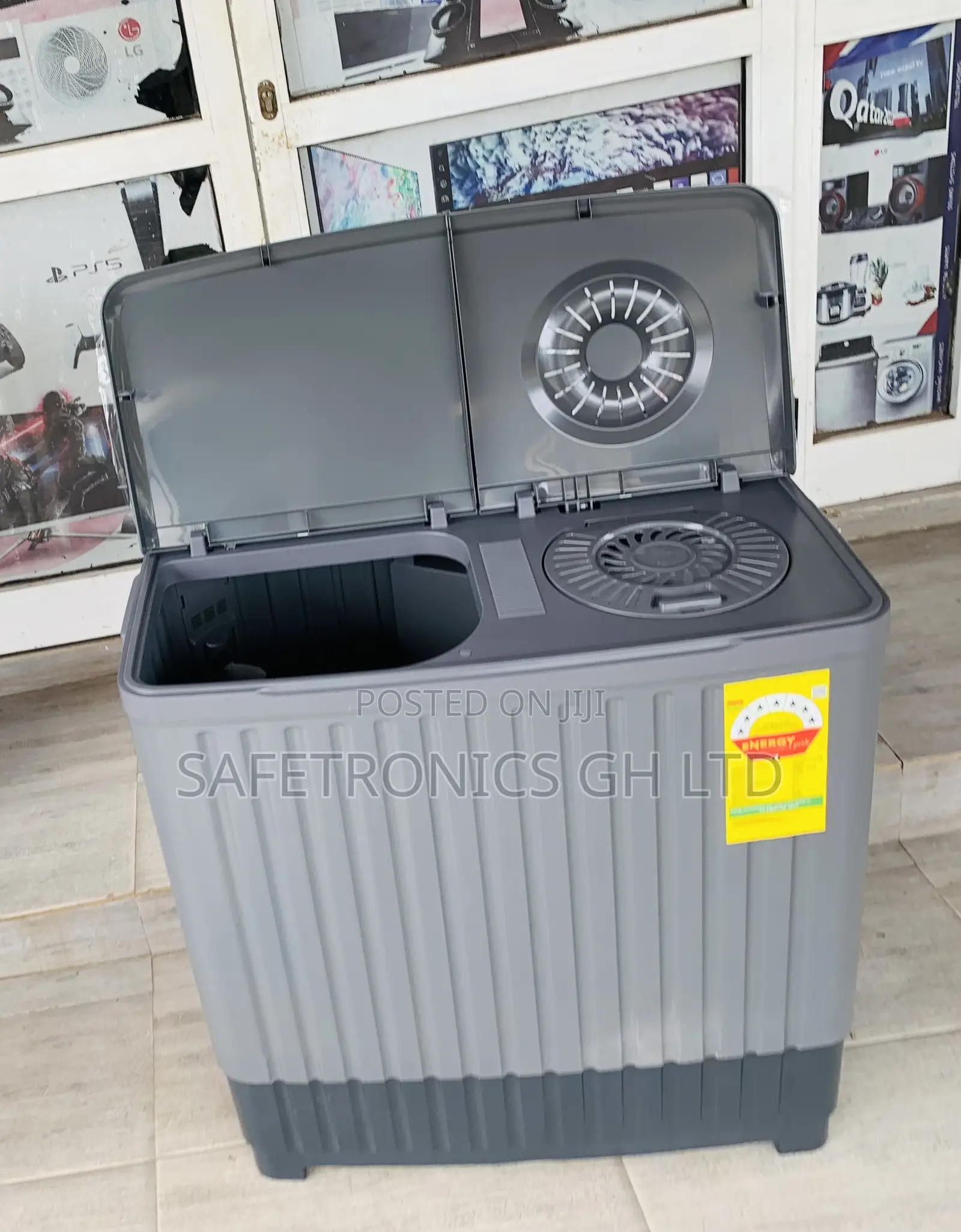 Just Shop Nasco Washing Machine Semi Automatic 8 Kg Grey