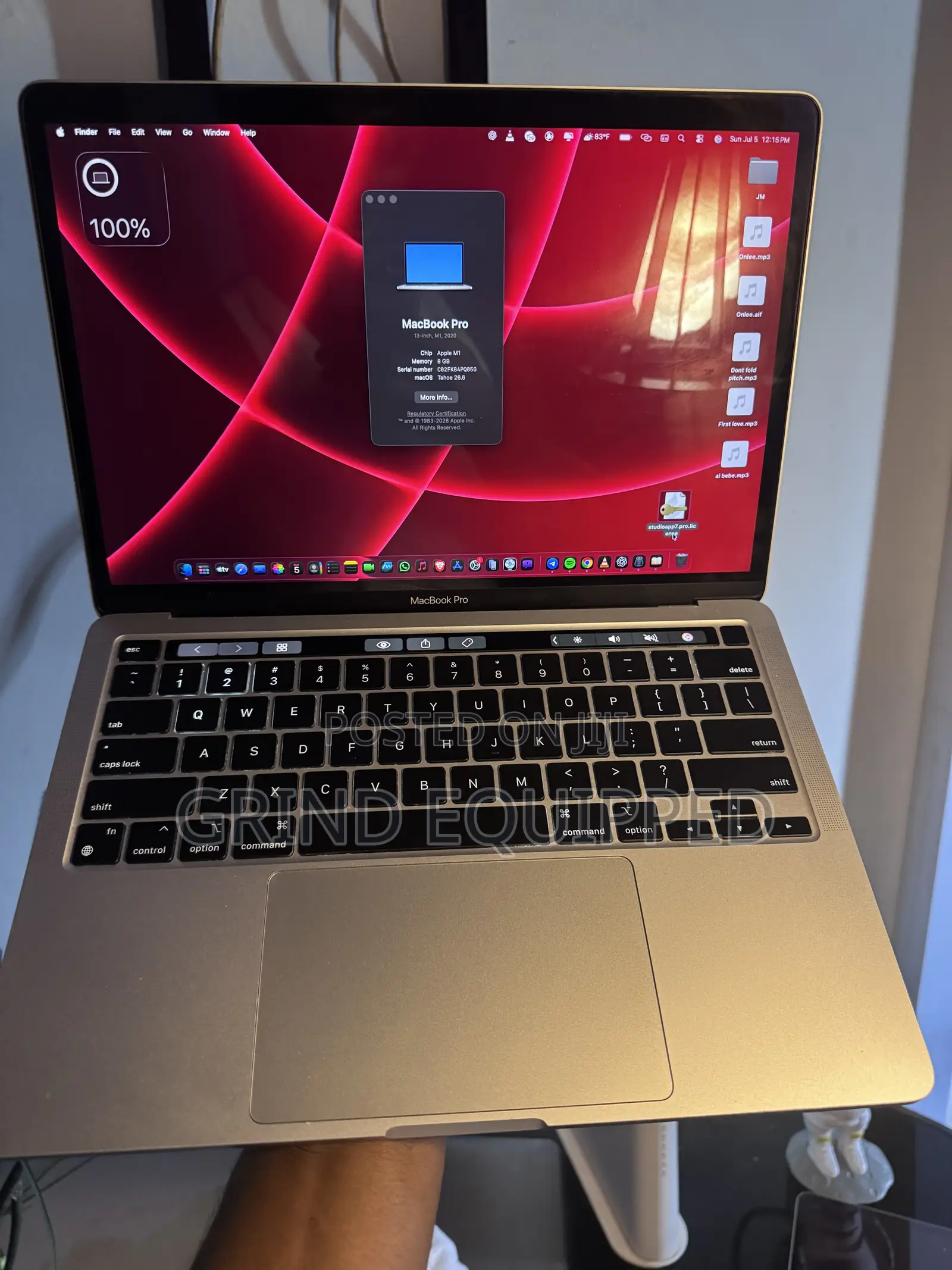 Laptop Apple MacBook Pro 2020 8GB Apple M1 Pro SSD 256GB