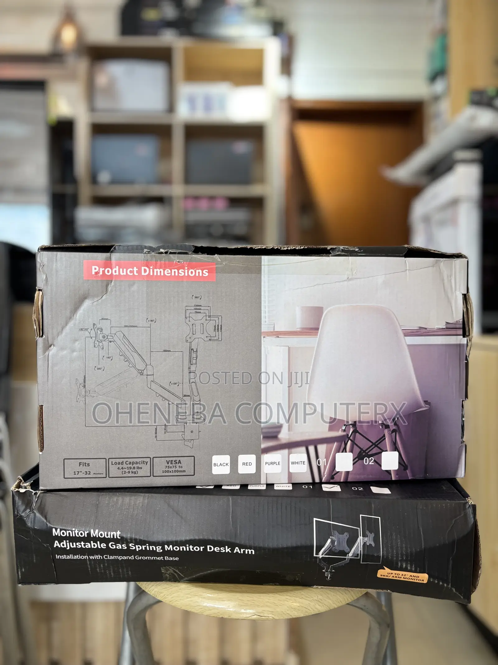 Universal F160 Dual Monitor Mount 17inches to 32inches