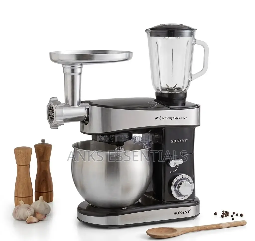 SOKANY Multifunction 5-in-1 Stand Mixer 7.5L Copper Motor