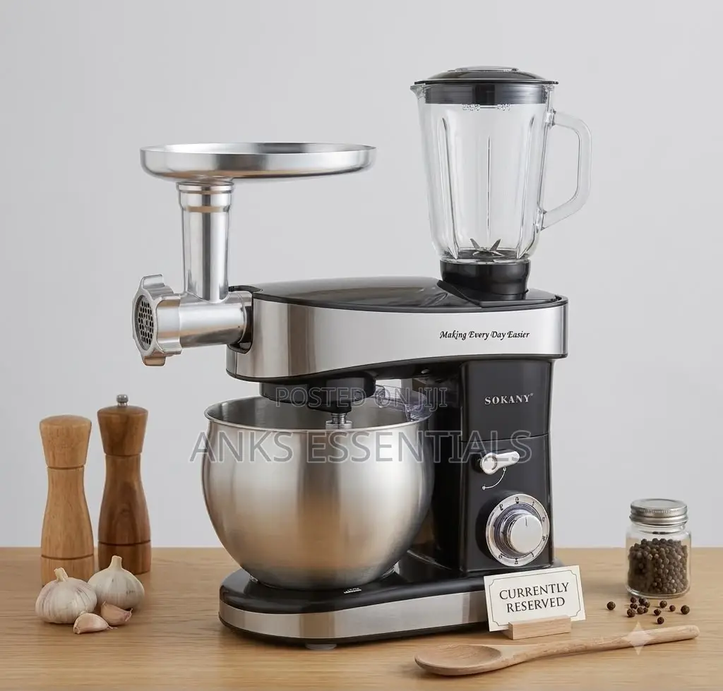 SOKANY Multifunction 5-in-1 Stand Mixer 7.5L Copper Motor