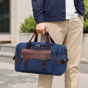 High Quality Leather and Canvas Material Duffle Bags