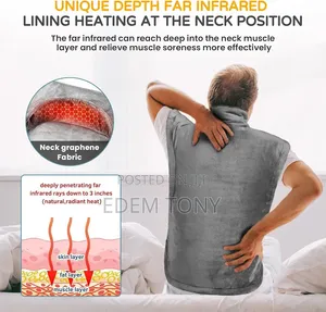 Electric Wrap Heating Pad for Neck, Shoulder, and Back Pain Relief