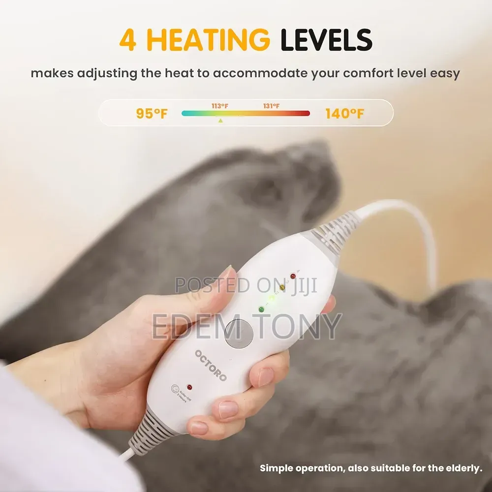 Electric Wrap Heating Pad for Neck, Shoulder, and Back Pain Relief