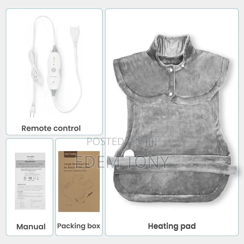 Electric Wrap Heating Pad for Neck, Shoulder, and Back Pain Relief