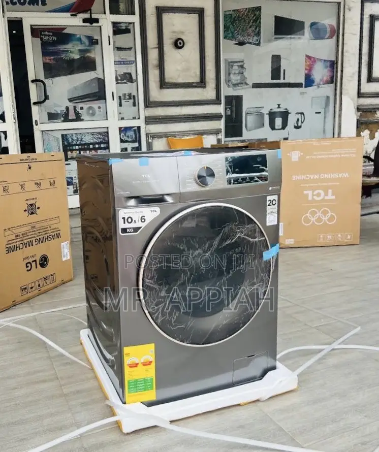 Choose Durable TCL 10.5kg Front Load Washing Machine(Gray)