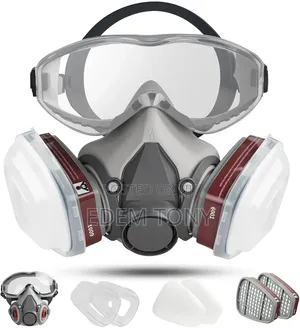 Reusable Half Face Cover Respirator Set