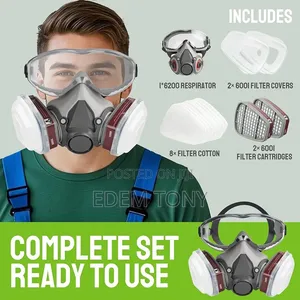 Reusable Half Face Cover Respirator Set