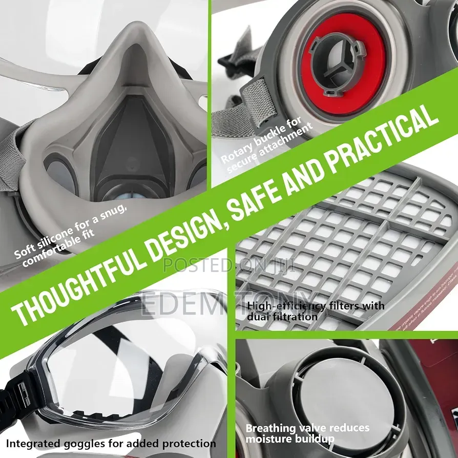 Reusable Half Face Cover Respirator Set