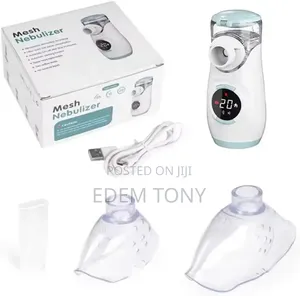 Blue-Rechargeable Mesh Nebulizer Machine for Child and Adults