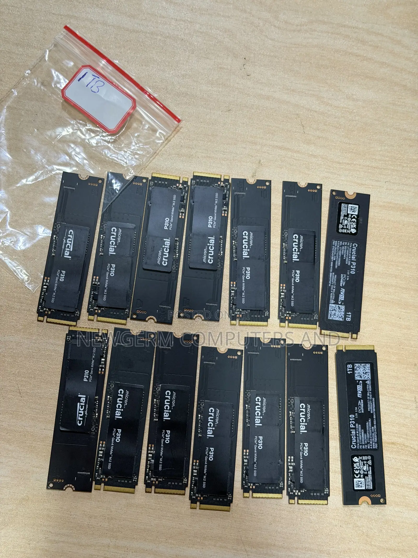 1tb Crucial P310 Nvme M.2 SSD Original Pullout gen4