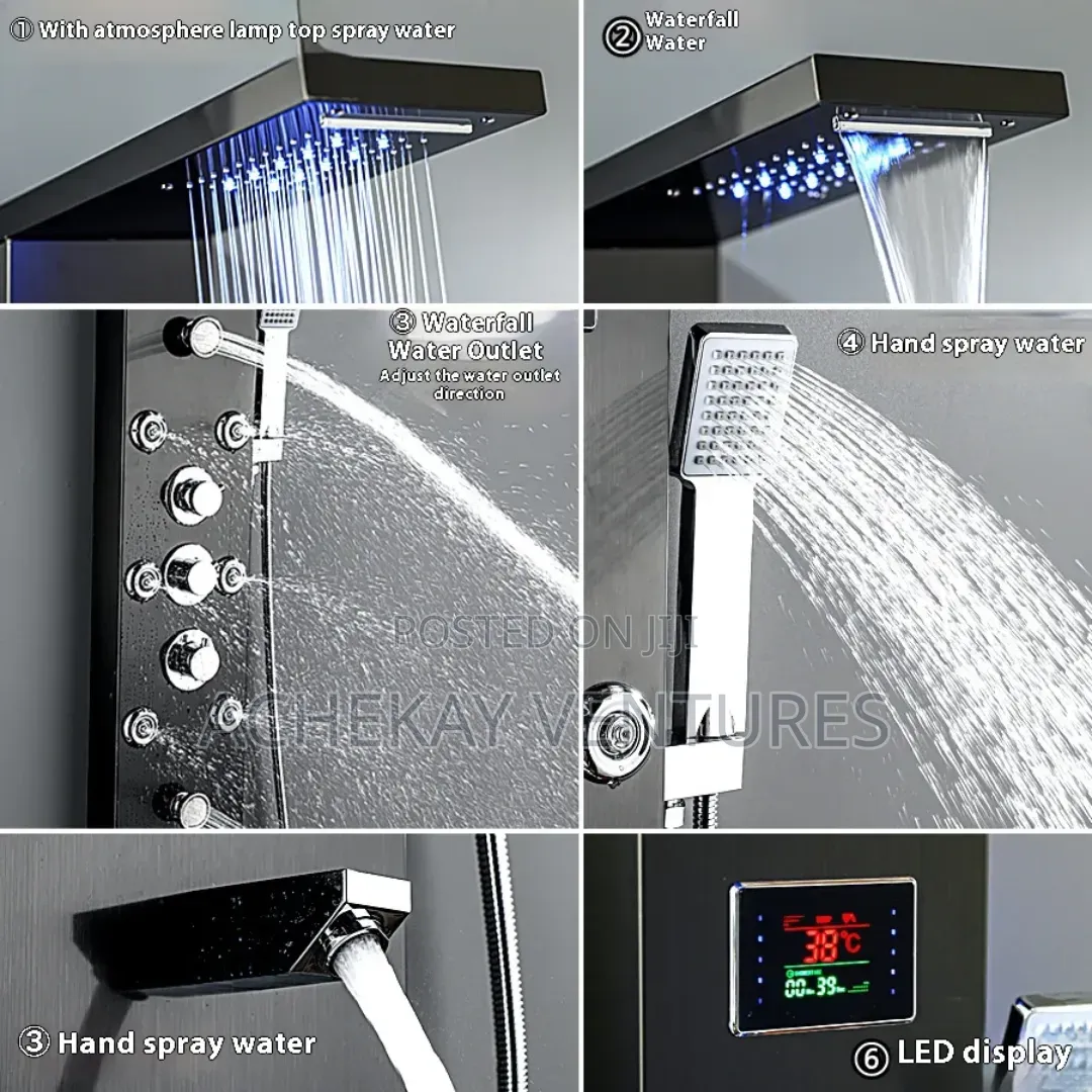 Spa Digital Shower Display Screens Shower Mixer Set