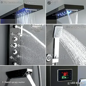 Spa Digital Shower Display Screens Shower Mixer Set