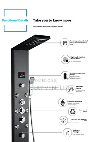 Spa Digital Shower Display Screens Shower Mixer Set