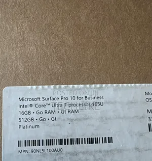 New Laptop Microsoft Surface Pro 10 16GB Intel Core Ultra 7 SSD 512GB