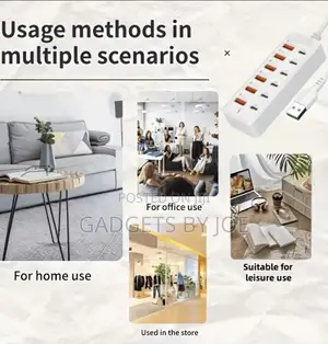 12-Port PD Fast Charging Station, Multi-Port USB Hub, 6×Type-C
