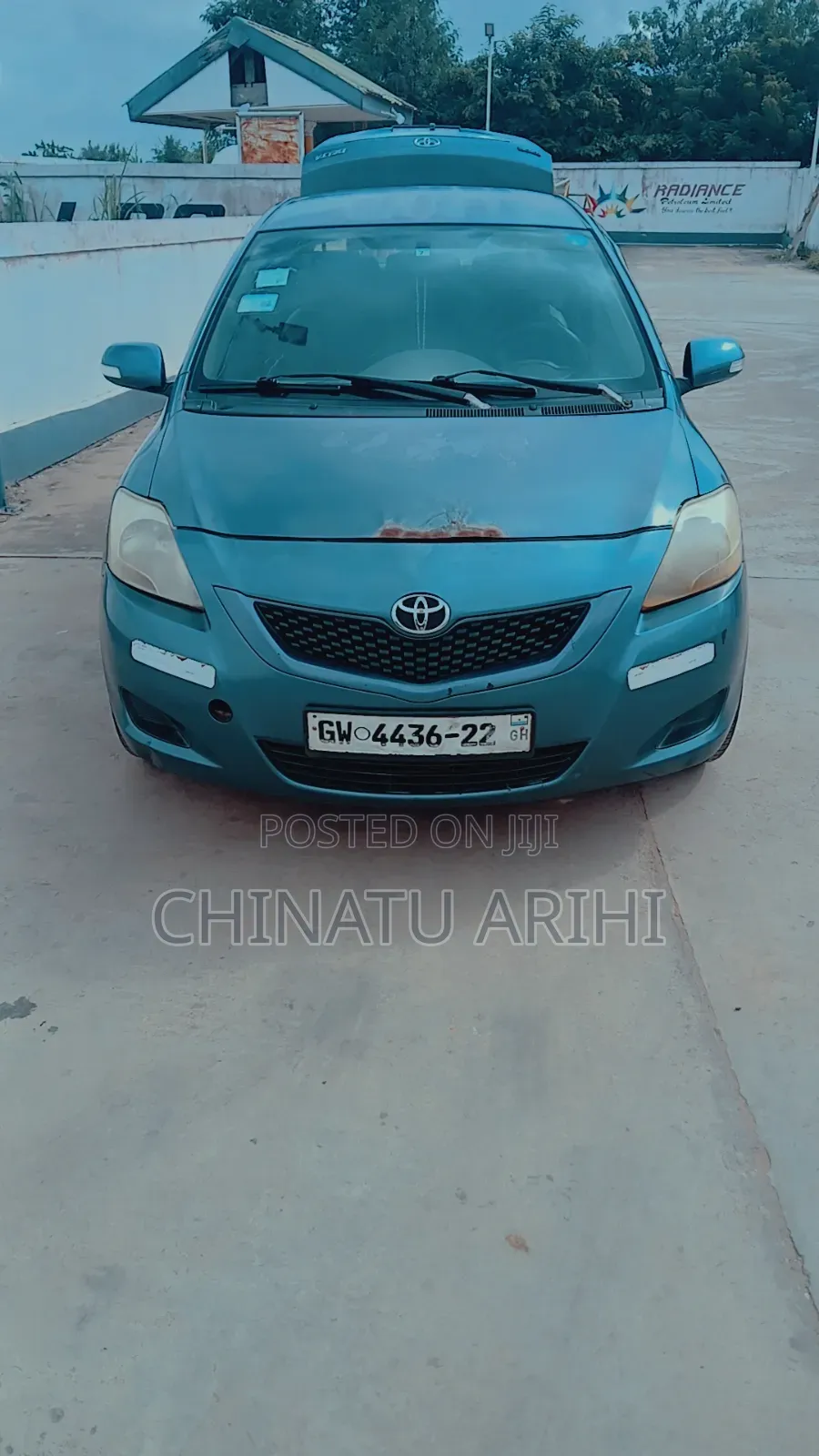 Toyota Belta 2012 Blue