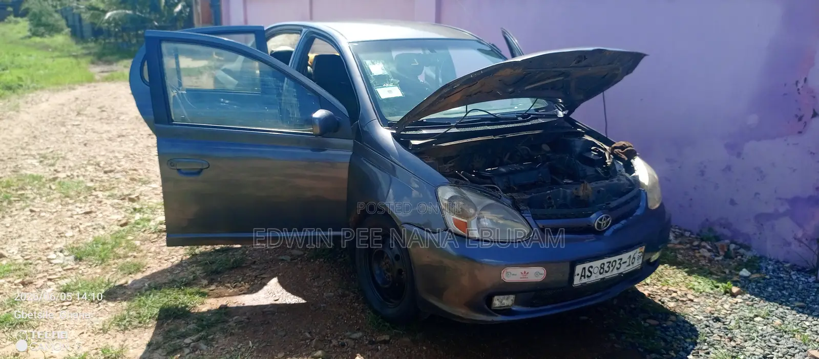 Toyota Echo Automatic 2003 Gray