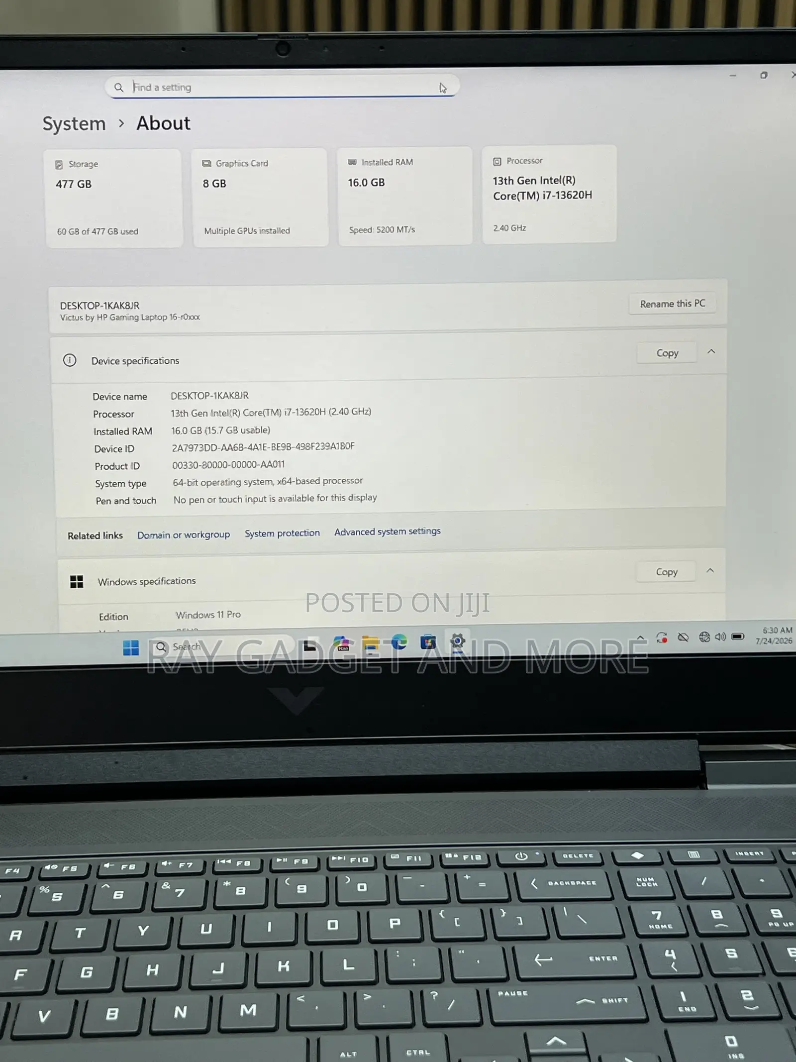 Laptop HP Victus 16 16GB Intel Core i7 SSD 512GB