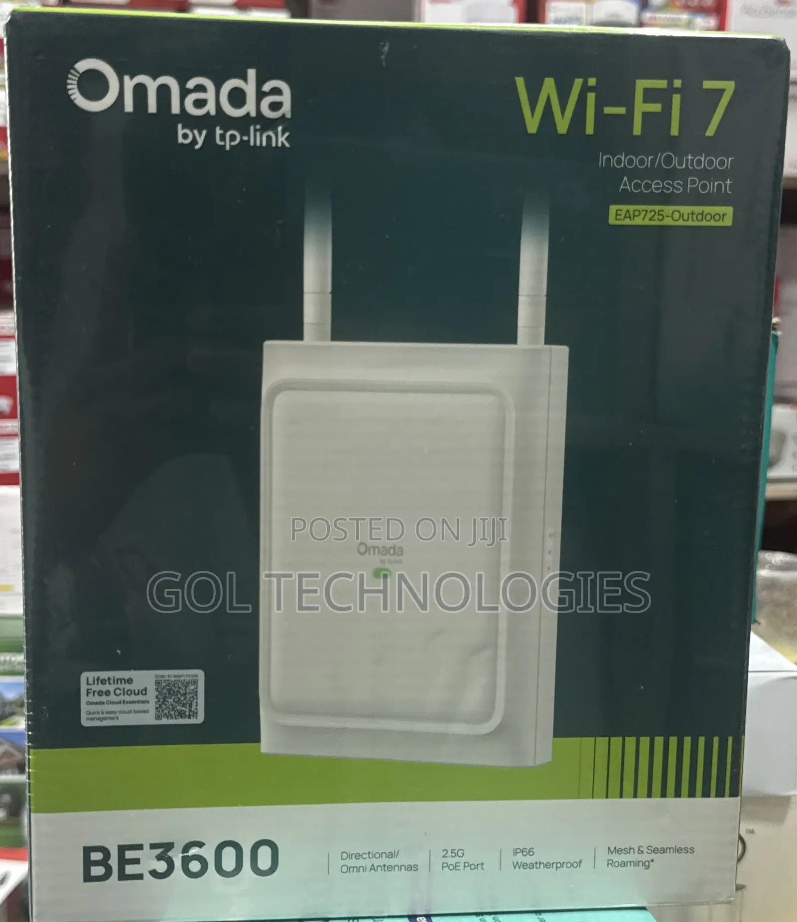 Omada TP-Link Wifi7 Indoor/Outdoor Access Point Eap725-Outdoor