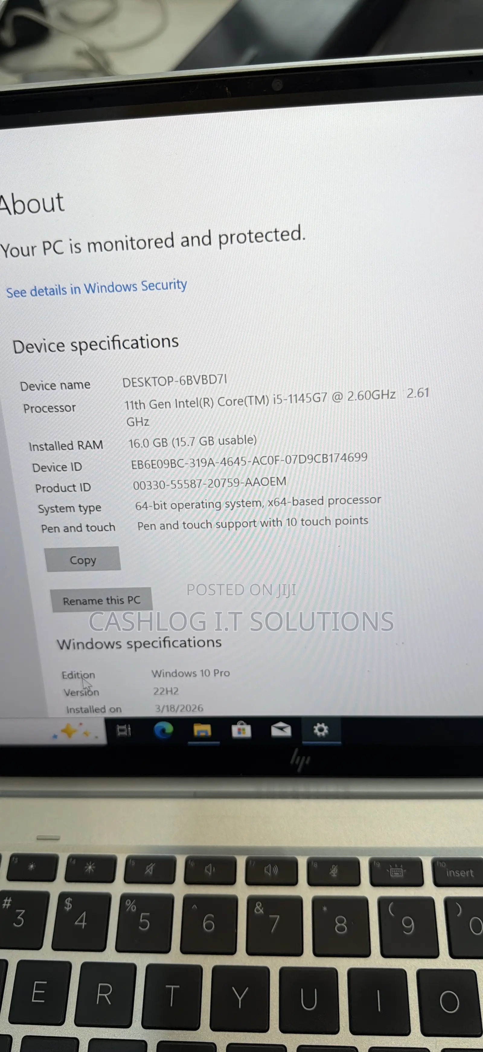 Laptop HP EliteBook 1040 G8 16GB Intel Core i5 SSD 512GB